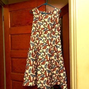 Talbots sleeveless dress with twirling skirt